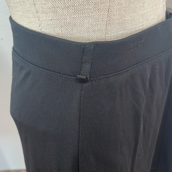 Y2K Mossimo skirt black rayon knit knee length women’s size L large - Picture 6 of 10